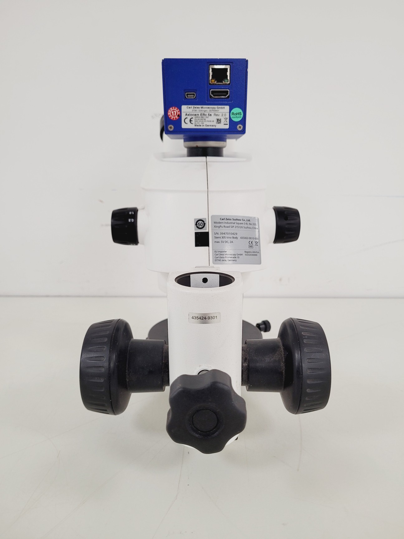 Image of Zeiss Stemi 305 Stereo Microscope Trino Body Lab