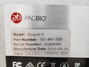 Thumbnail image of PacBio Model Sequel II IIe Next Generation Sequencing (NGS) System Lab