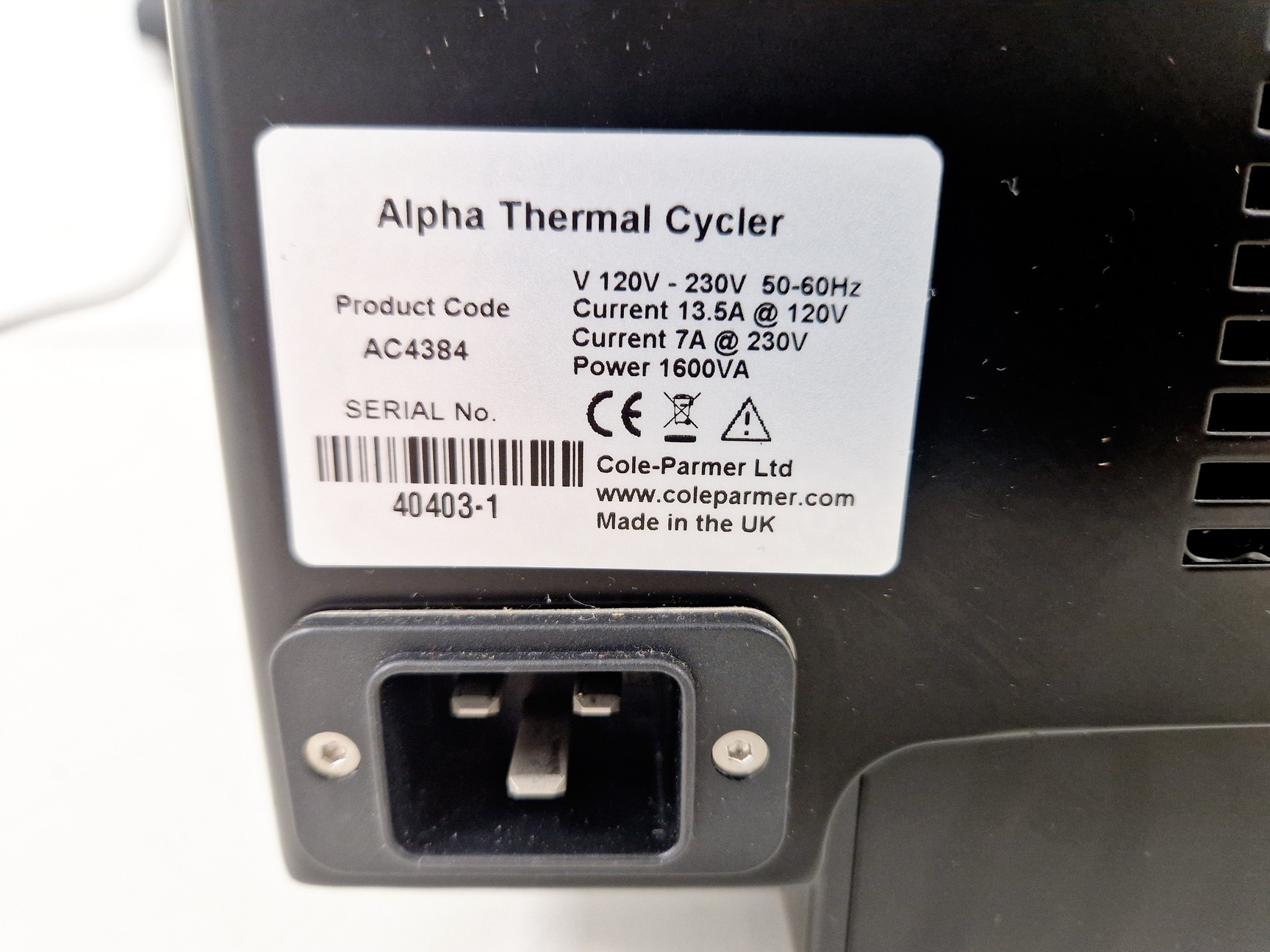 Image of PCR Max Type Alpha Thermal Cycler Lab