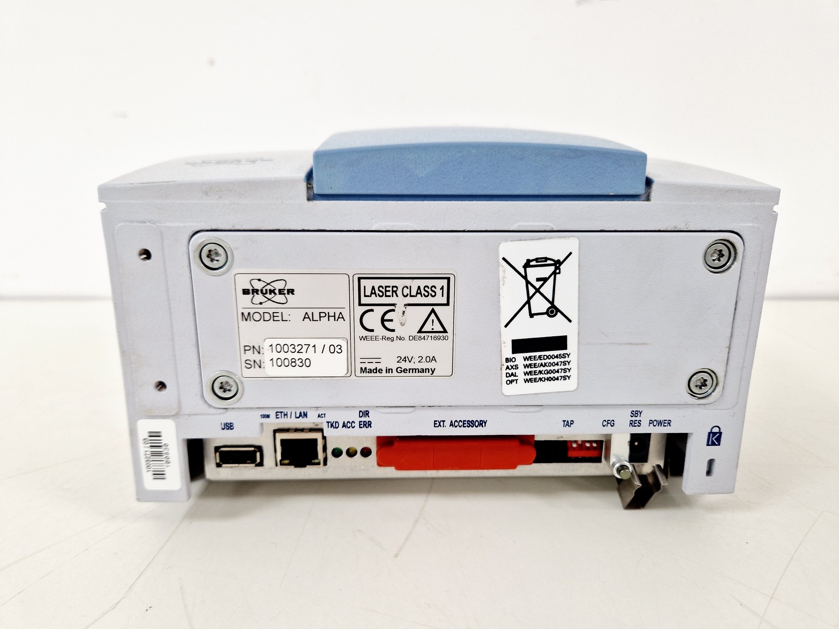 Image of Bruker Alpha I FT-IR Spectrometer With Alpha-T And Alpha-P Units Lab