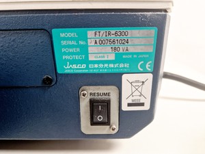 Thumbnail image of Jasco FT/IR-6300 with a Raman attachment (RFT-6000) Spares/Repair Lab