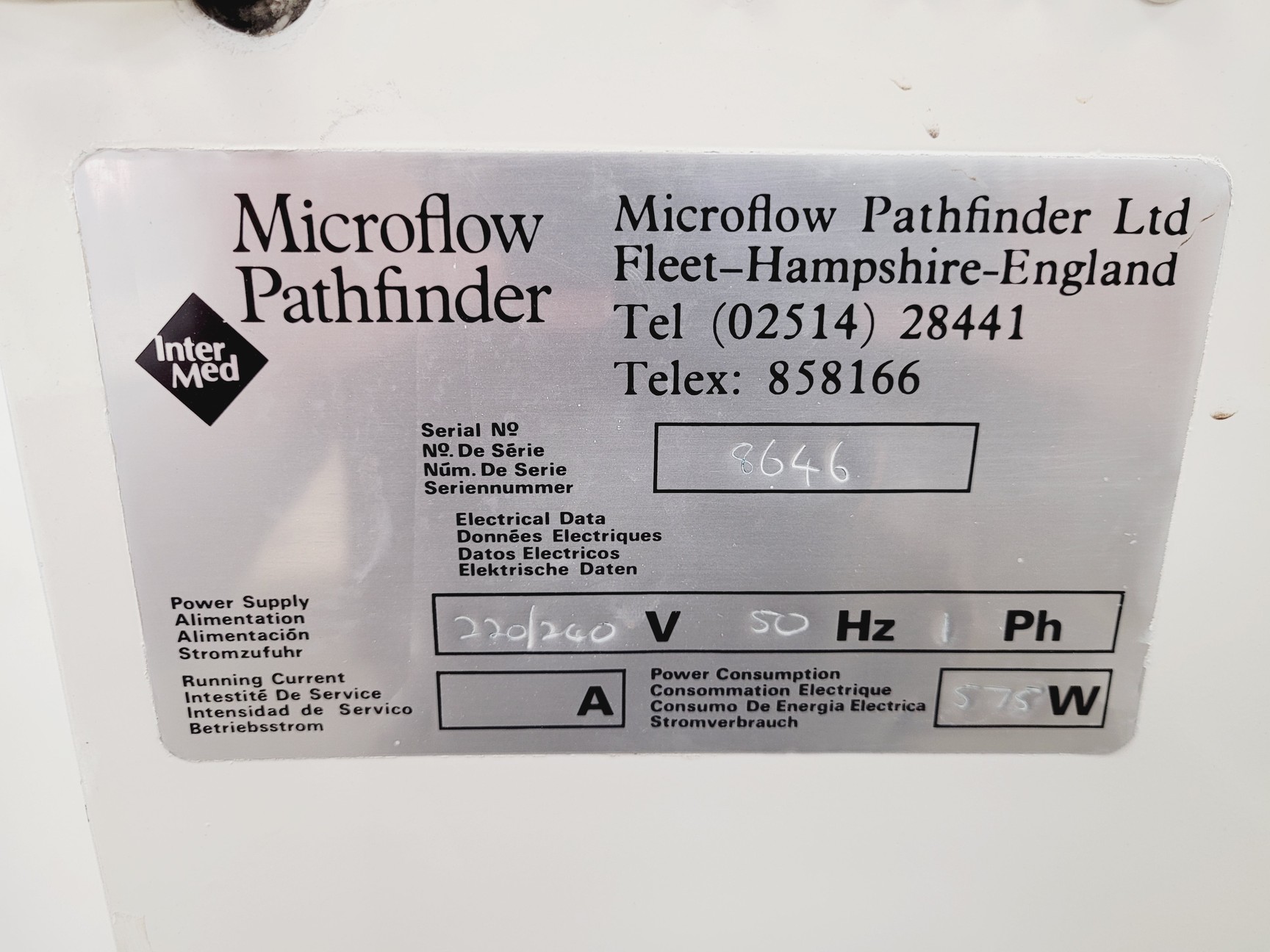 Image of Intermed Microflow Pathfinder Class 2 Biological Safety Cabinet - Spares/Repair