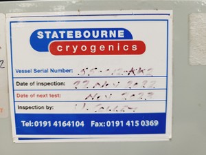 Thumbnail image of Taylor-Wharton K Series Cryostorage Tank 24K -  Spares/Repair 