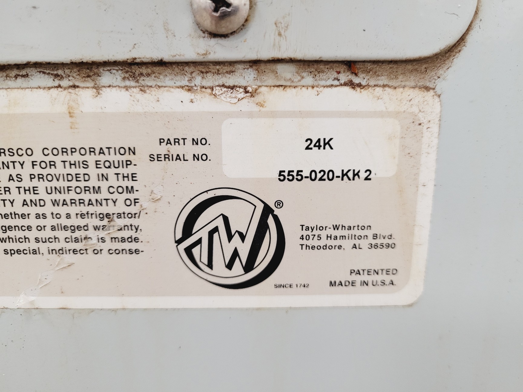 Image of Taylor-Wharton K Series Cryostorage Tank 24K -  Spares/Repair 