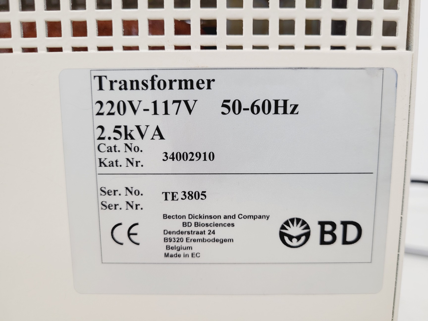 Image of BD FACSCalibur Flow Cytometer & Transformer Lab
