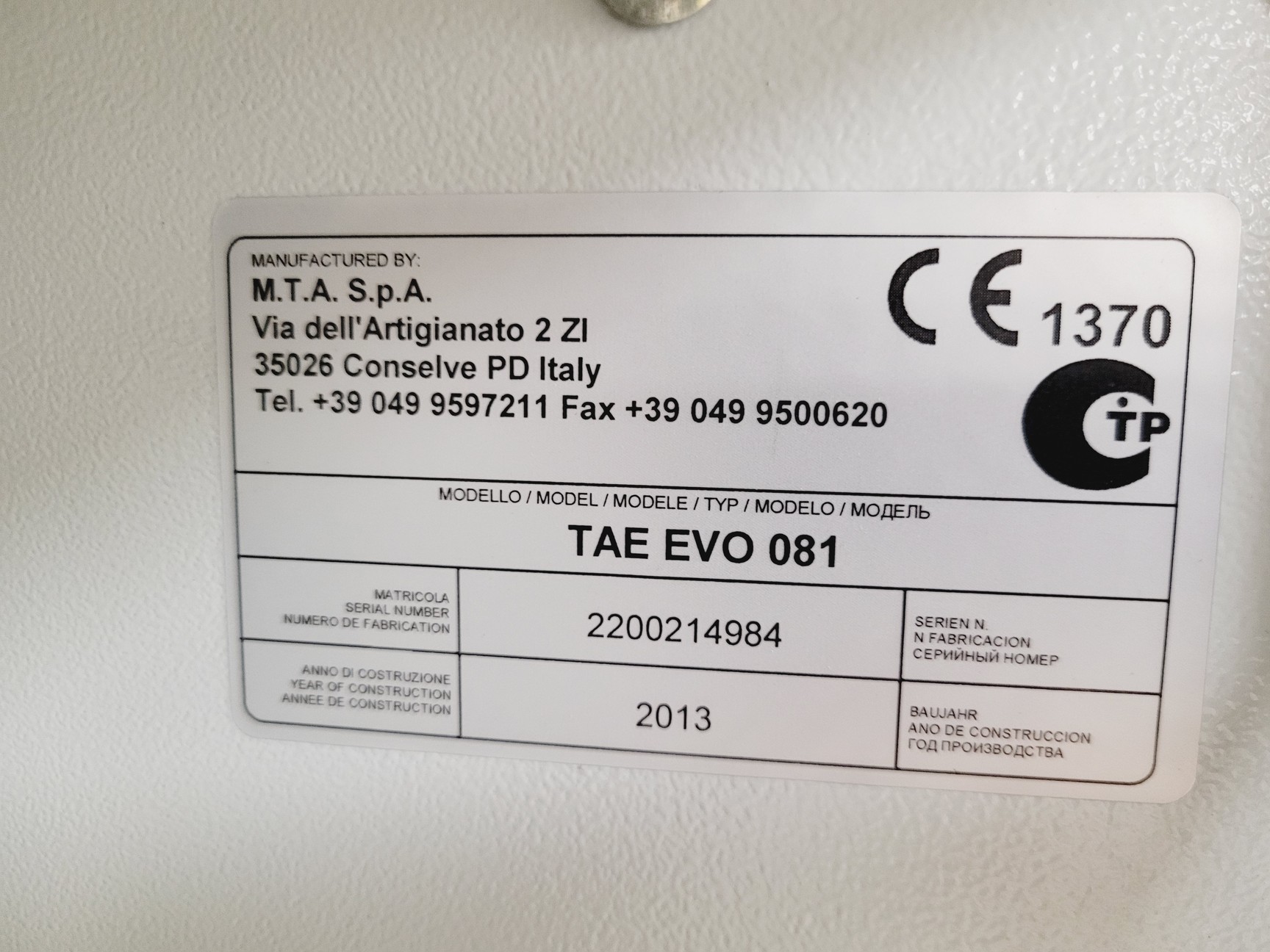 Image of ICS Industrial Cooling TAE evo 081 Chiller