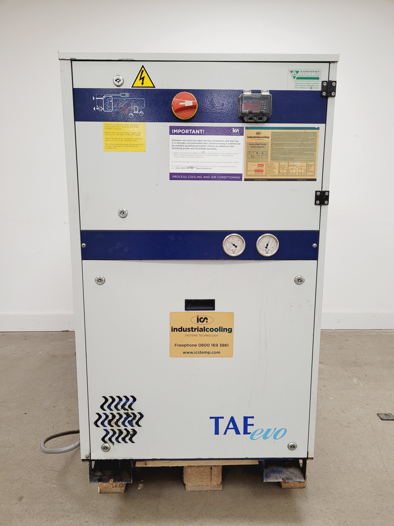 Image of ICS Industrial Cooling TAE evo 081 Chiller