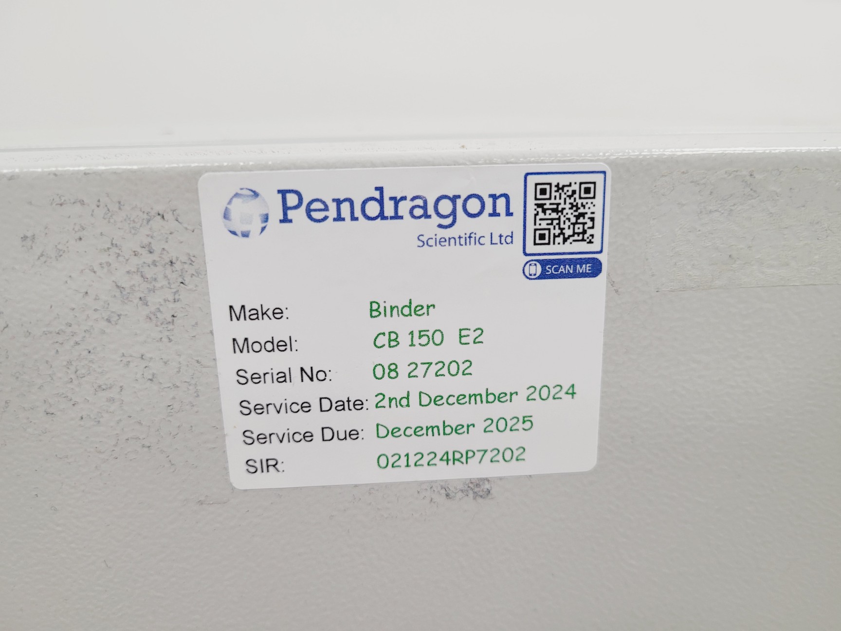 Image of Binder CB 150 CO2 Incubator - Faulty Screen - Spares/Repair Lab