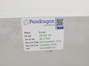 Thumbnail image of Binder CB 150 CO2 Incubator - Faulty Screen - Spares/Repair Lab