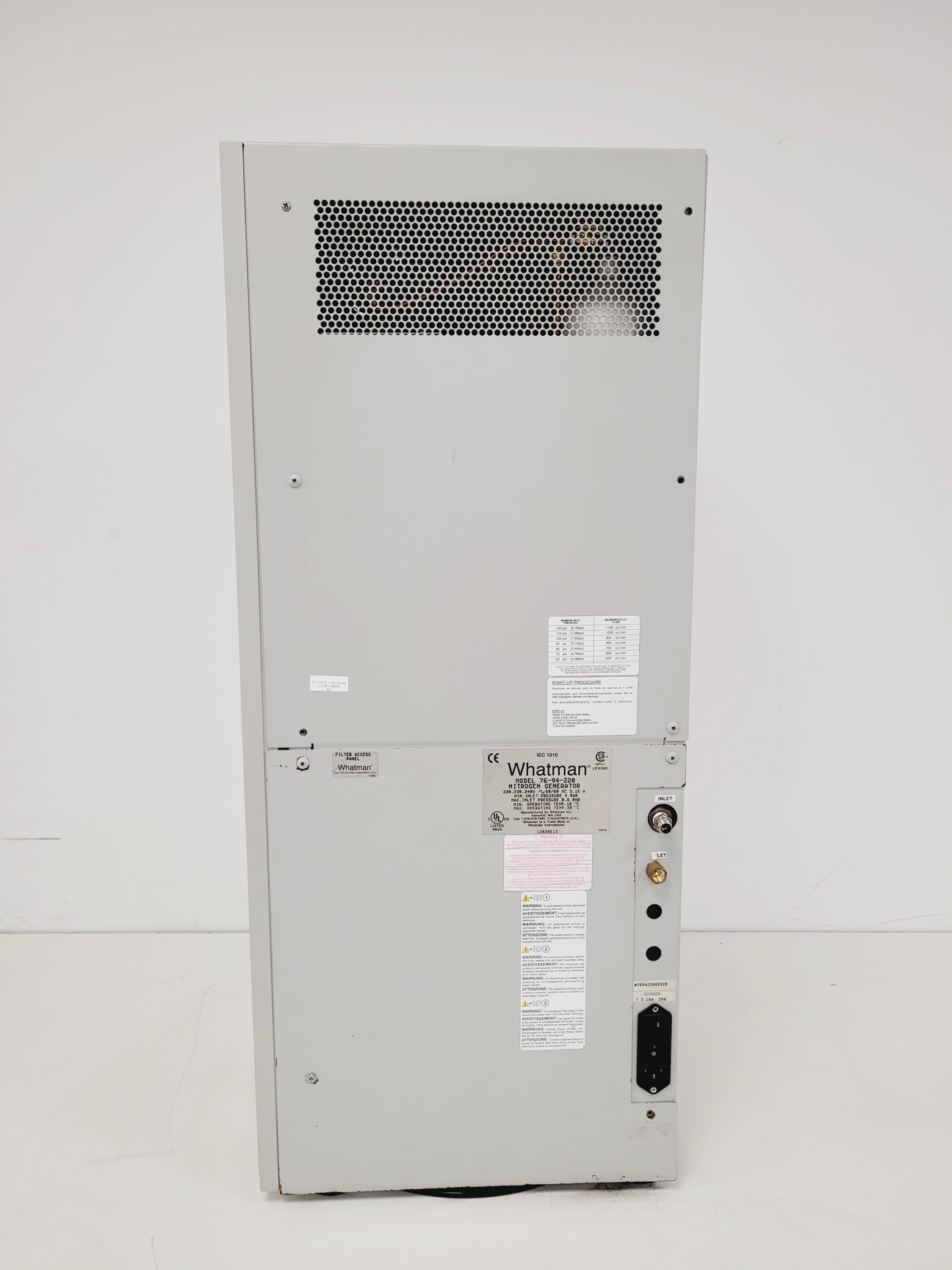 Image of Whatman/Parker Balston UHP Nitrogen Generator Model 76-94-220