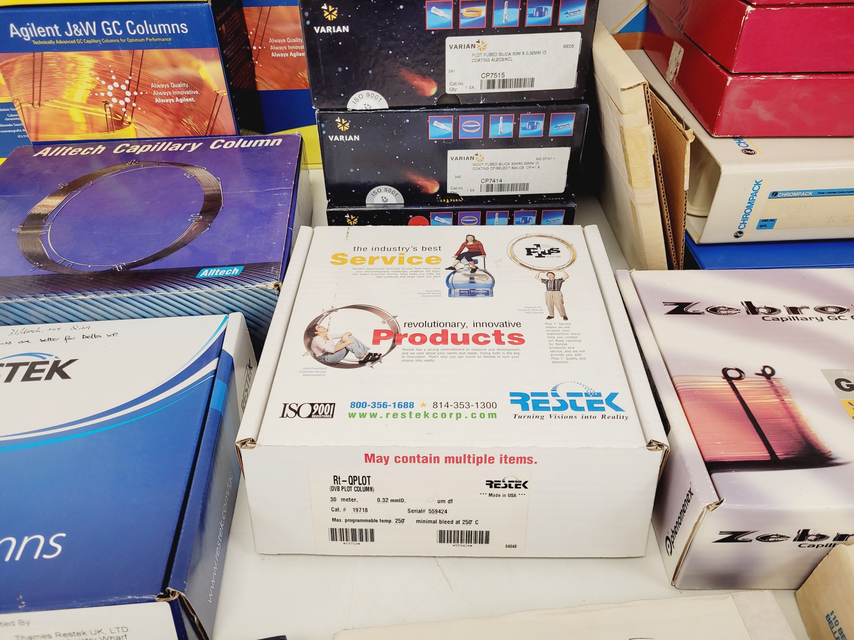 Image of Job Lot 43 x Various GC Columns Mixed Brands Varian, Agilent, Chrompack