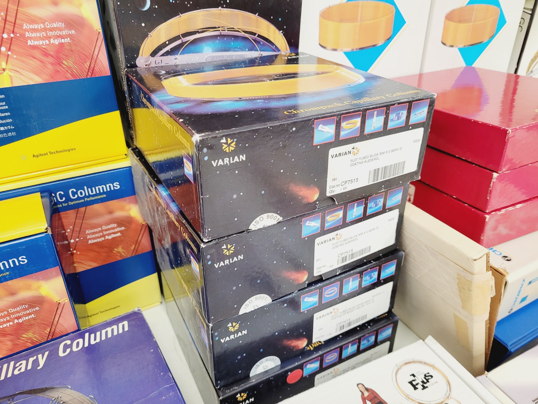 Image of Job Lot 43 x Various GC Columns Mixed Brands Varian, Agilent, Chrompack