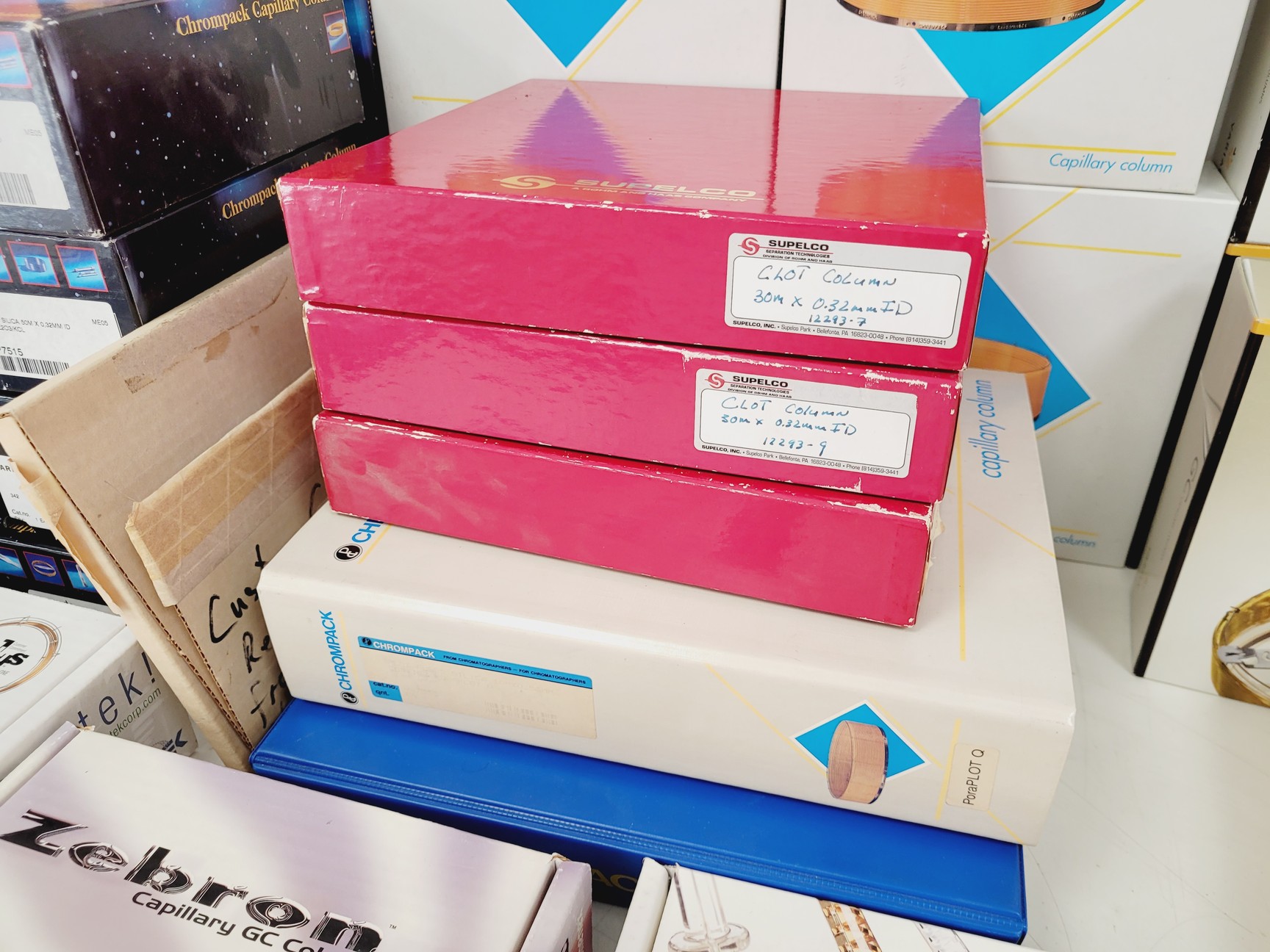 Image of Job Lot 43 x Various GC Columns Mixed Brands Varian, Agilent, Chrompack