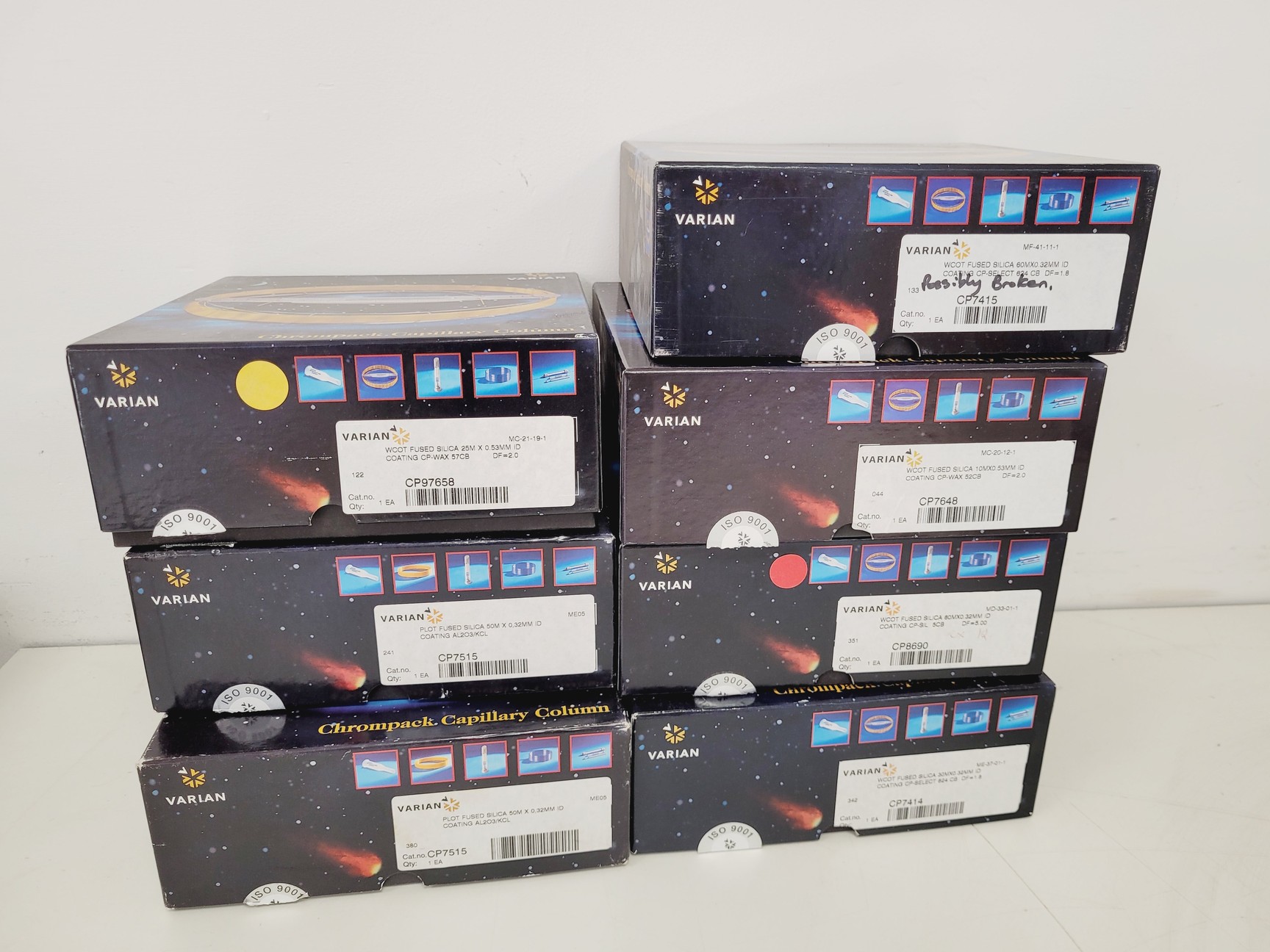 Image of Job Lot 43 x Various GC Columns Mixed Brands Varian, Agilent, Chrompack
