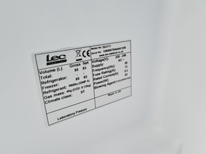 Thumbnail image of LEC+ Model ISU1111 Laboratory Medical Freezer Spares/Repair Lab