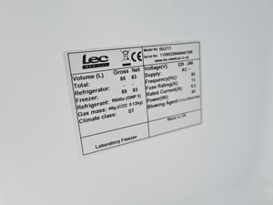 Thumbnail image of LEC+ Model No. ISU1111 Laboratory Medical Freezer Lab