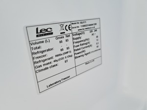 Thumbnail image of LEC+ ISU1111 Lab Medical Freezer Spares/Repair Lab