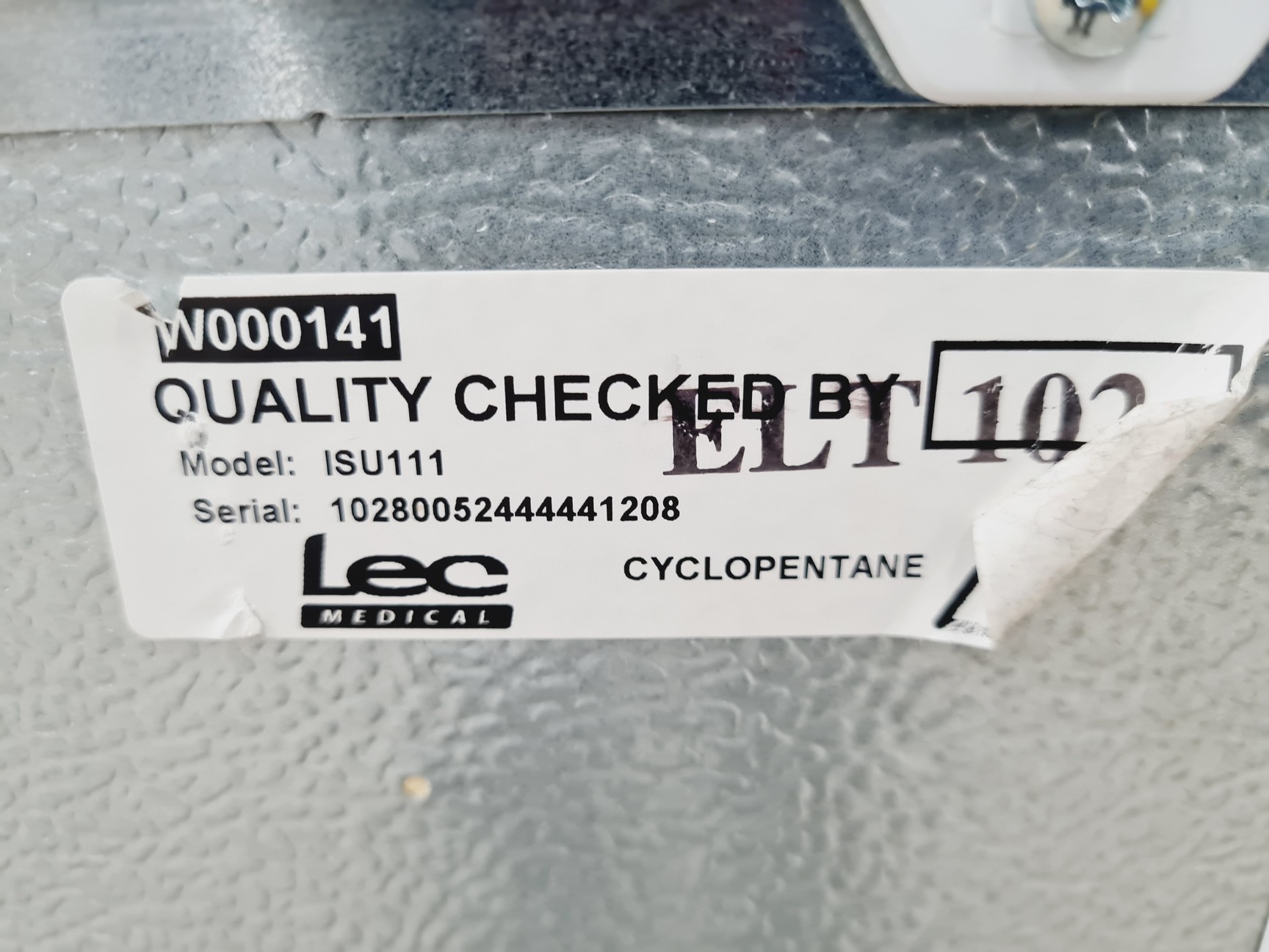 Image of LEC+ Model No. ISU1111 Laboratory Medical Freezer Lab