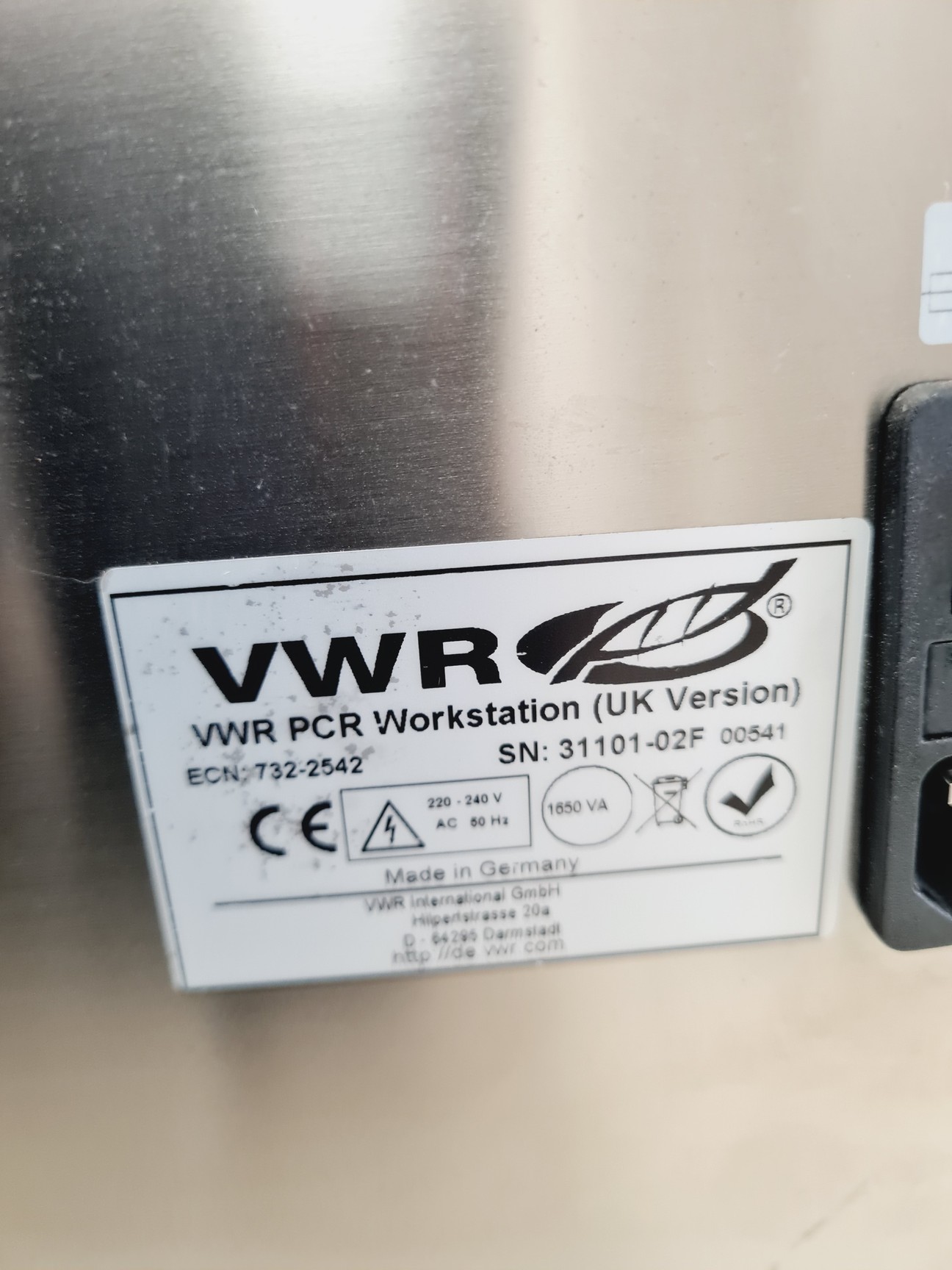 Image of VWR PCR Benchtop Workstation Lab