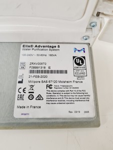 Thumbnail image of Elix Advantage 5 Water Purification System + Millipore 60 Litre PE060 Tank Lab