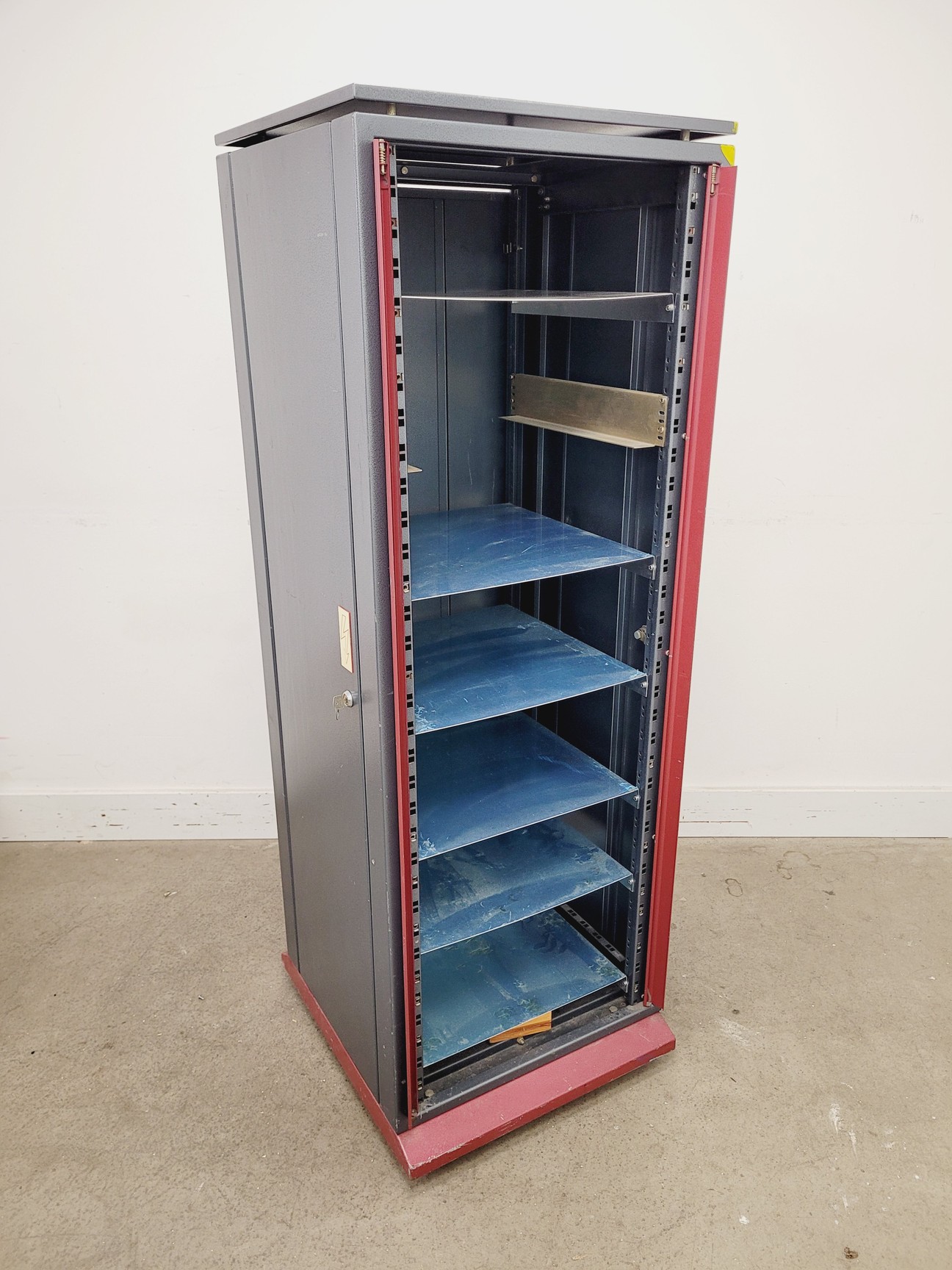 Image of 2 x Server Racks with Shelving and Shared Key
