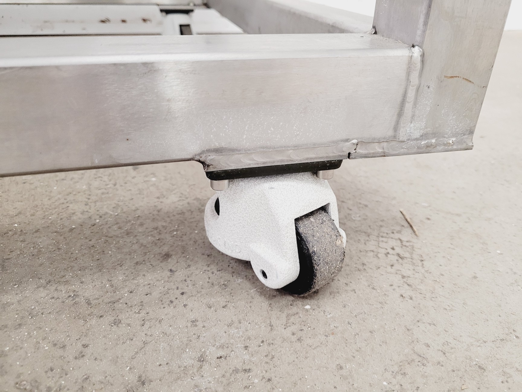 Image of Stainless Steel Table on Castors 120x85x72cm (LxWxH)