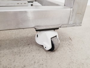 Thumbnail image of Stainless Steel Table on Castors 120x85x72cm (LxWxH)
