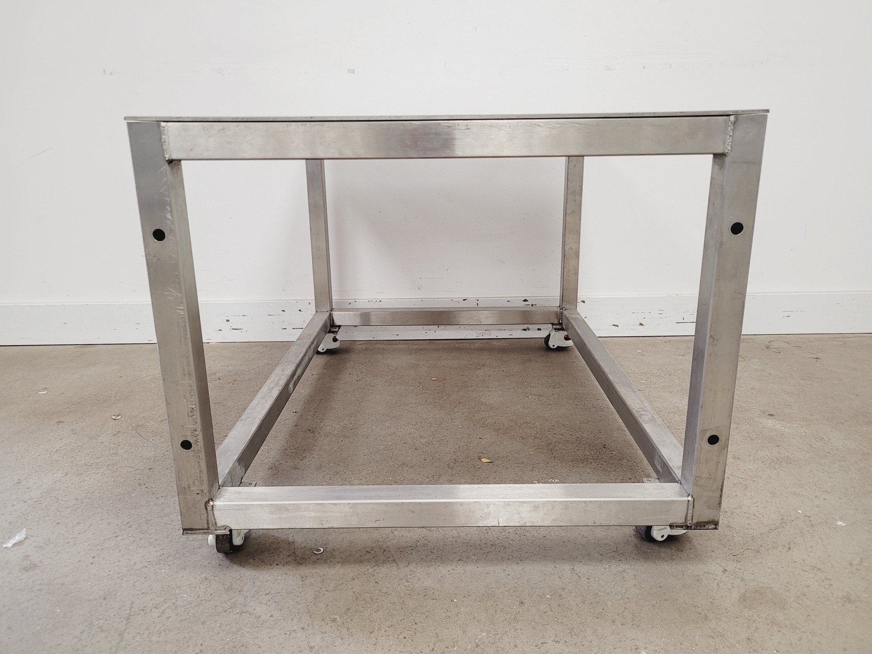 Image of Stainless Steel Table on Castors 120x85x72cm (LxWxH)