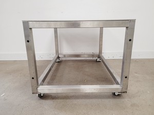 Thumbnail image of Stainless Steel Table on Castors 120x85x72cm (LxWxH)