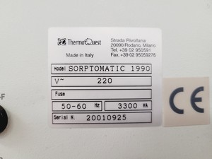 Thumbnail image of CE Instruments Thermo Quest Sorptomatic 1990 Series Lab