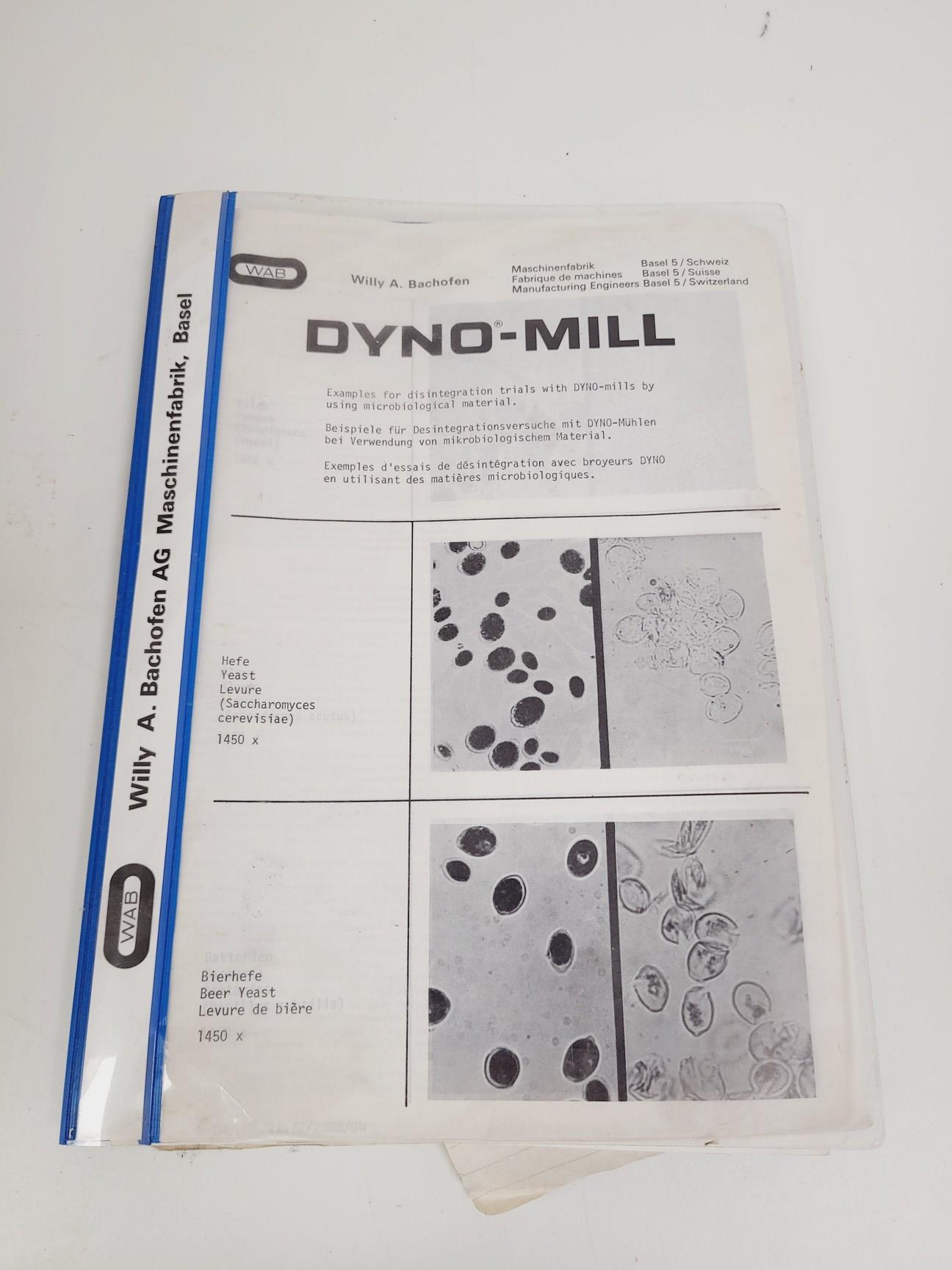 Image of DYNO-MILL Type KDL Bead Mill Lab