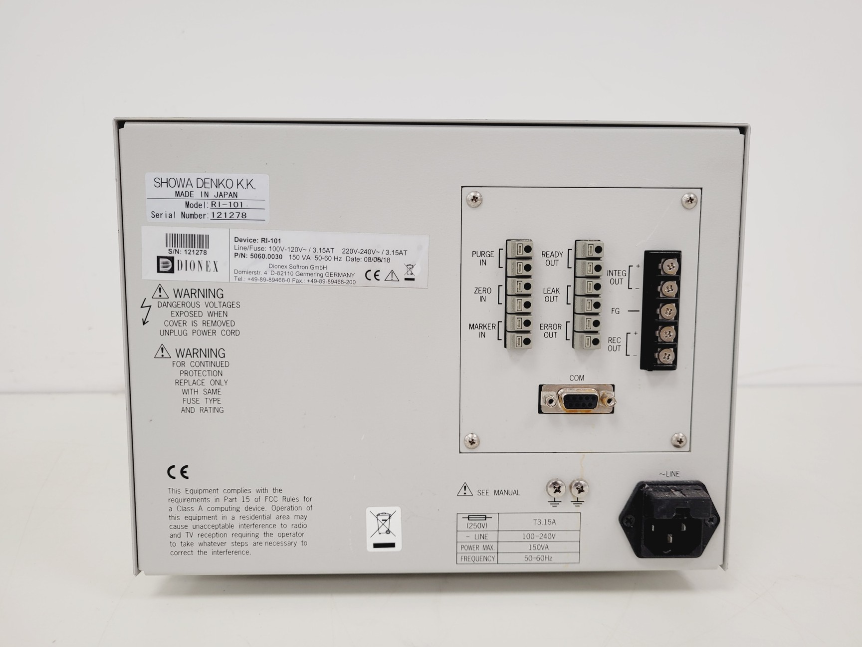Image of Dionex Shodex RI-101 Detector HPLC Chromatography Lab