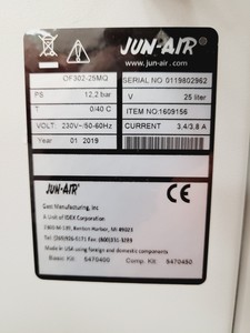 Thumbnail image of Jun-Air Oil Free Compressor Type - OF302-25MQ 