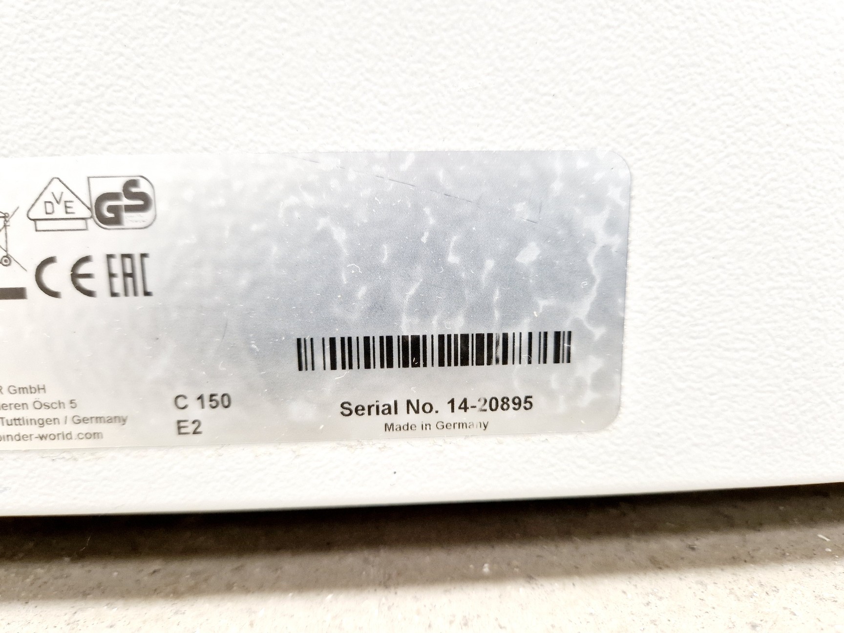 Image of Binder C150 C02 Laboratory Incubator Lab