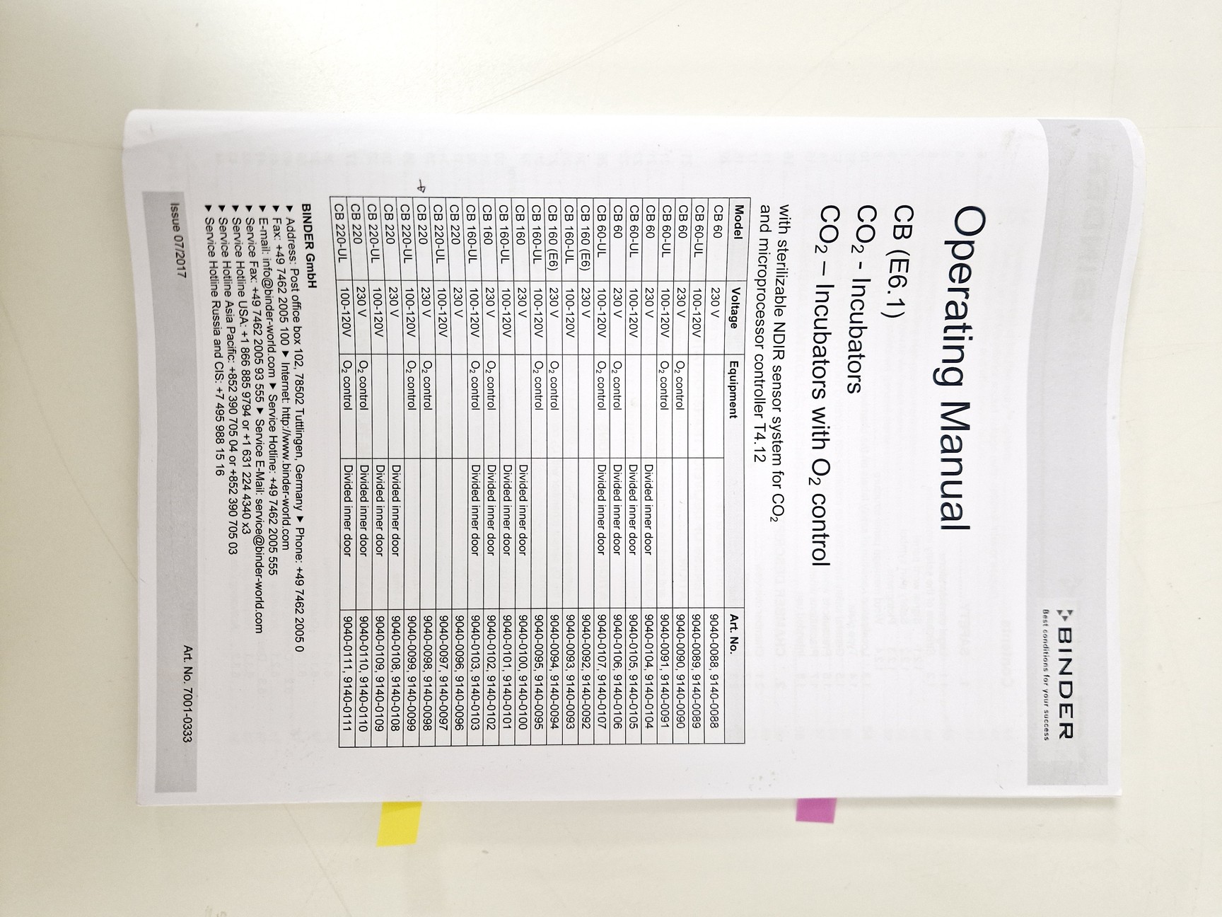 Image of Binder CB 220 CO2 Laboratory Incubator Lab