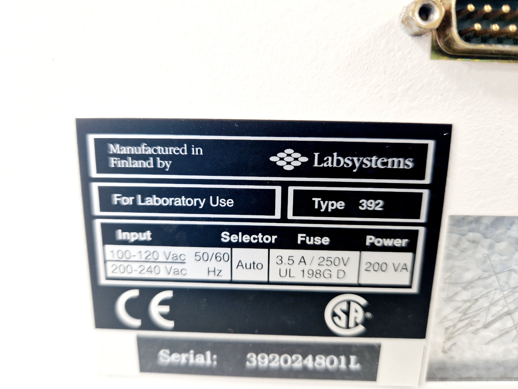 Image of Labsystems Luminoskan Ascent Microplate Reader Type 392 Lab