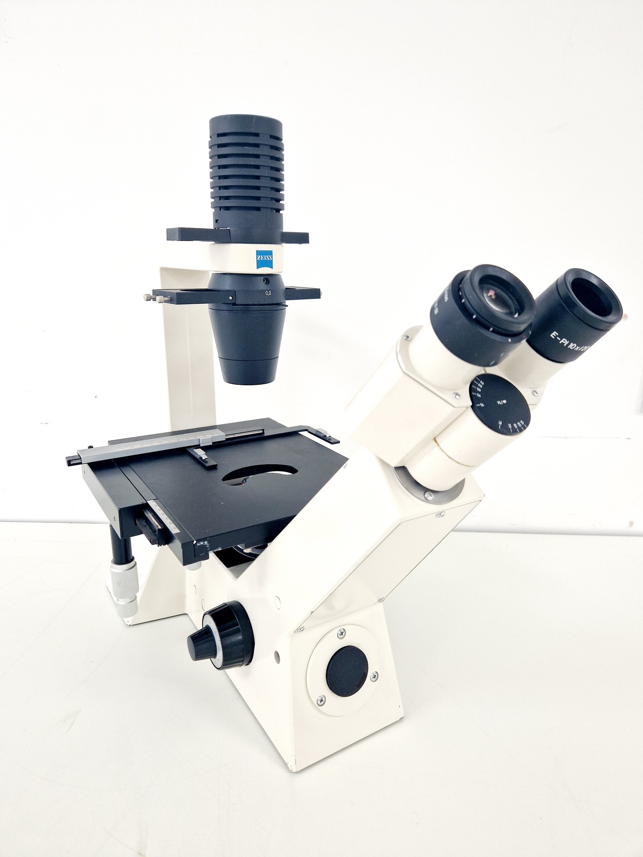 Image of Zeiss Axiovert 25 Microscope w/ 3 x Objectives Achroplan, 4x 10x 20x Lab