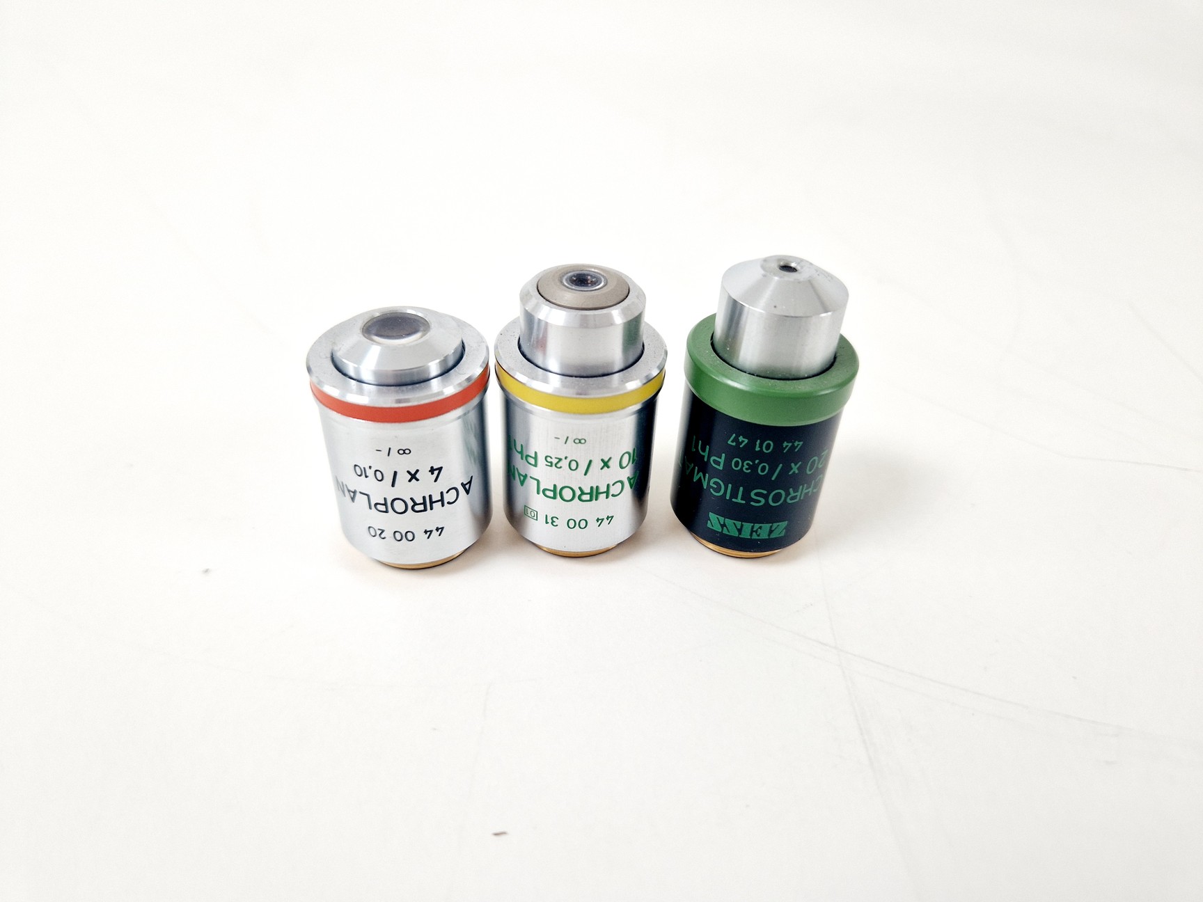 Image of Zeiss Axiovert 25 Microscope w/ 3 x Objectives Achroplan, 4x 10x 20x Lab