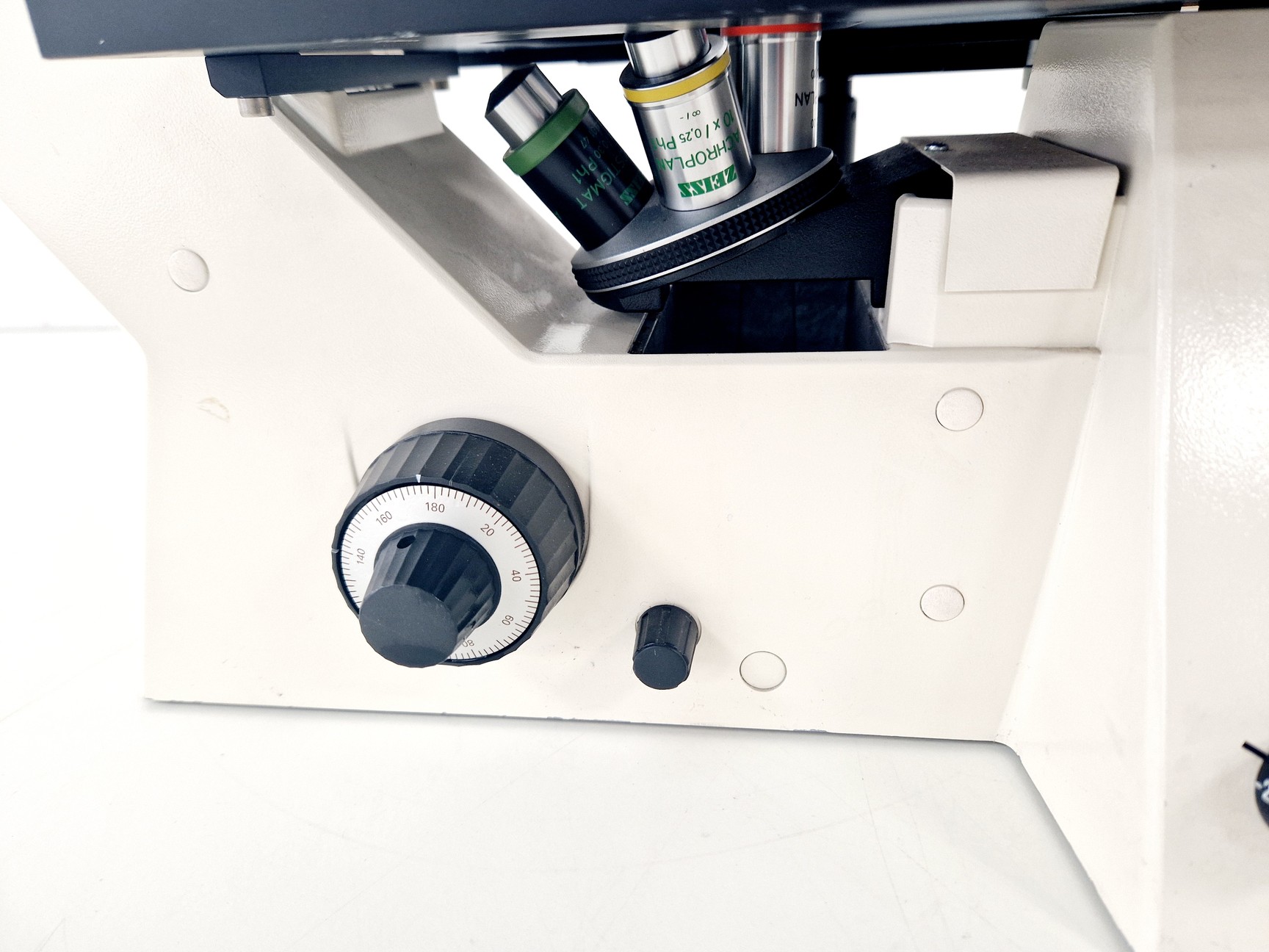 Image of Zeiss Axiovert 25 Microscope w/ 3 x Objectives Achroplan, 4x 10x 20x Lab