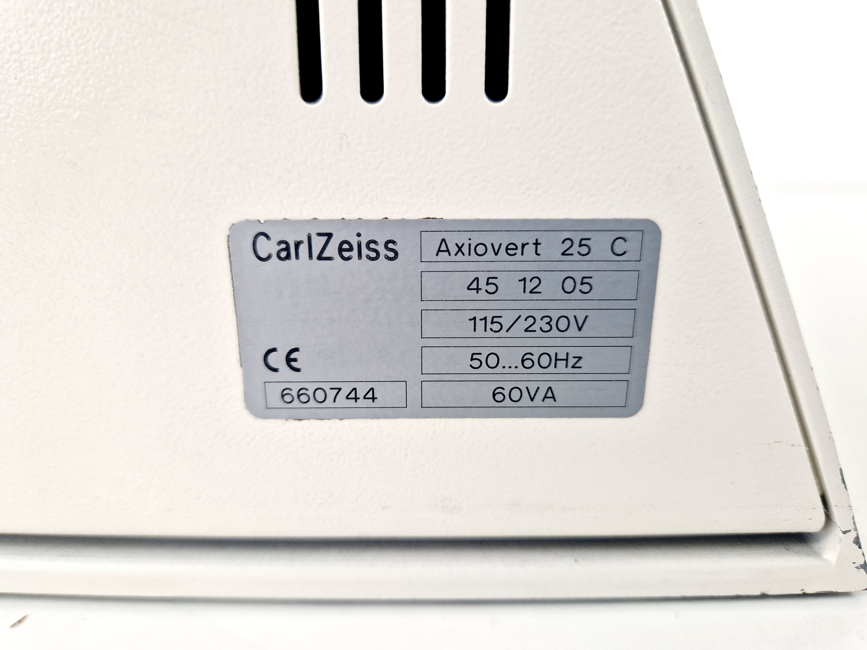Image of Zeiss Axiovert 25 Microscope w/ 3 x Objectives Achroplan, 4x 10x 20x Lab