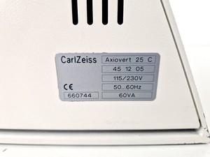 Thumbnail image of Zeiss Axiovert 25 Microscope w/ 3 x Objectives Achroplan, 4x 10x 20x Lab