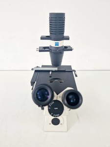 Thumbnail image of Zeiss Axiovert 25 Microscope w/ 3 x Objectives Achroplan, 4x 10x 20x Lab