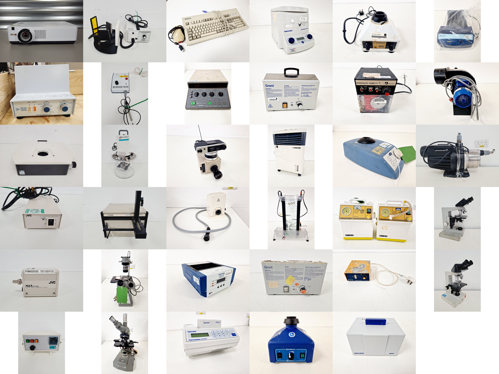 Image of Mixed Job Lot of Laboratory Equipment - Stuart, JVC, Leitz, Grant, Olympus Lab