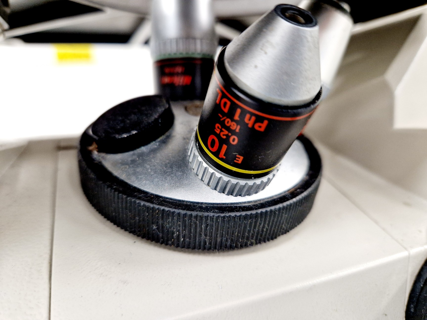 Image of Nikon TMS-F Inverted Microscope w/ 3 x Objectives Ph1/Ph2/Ph3 0.25, 20, 40 Lab