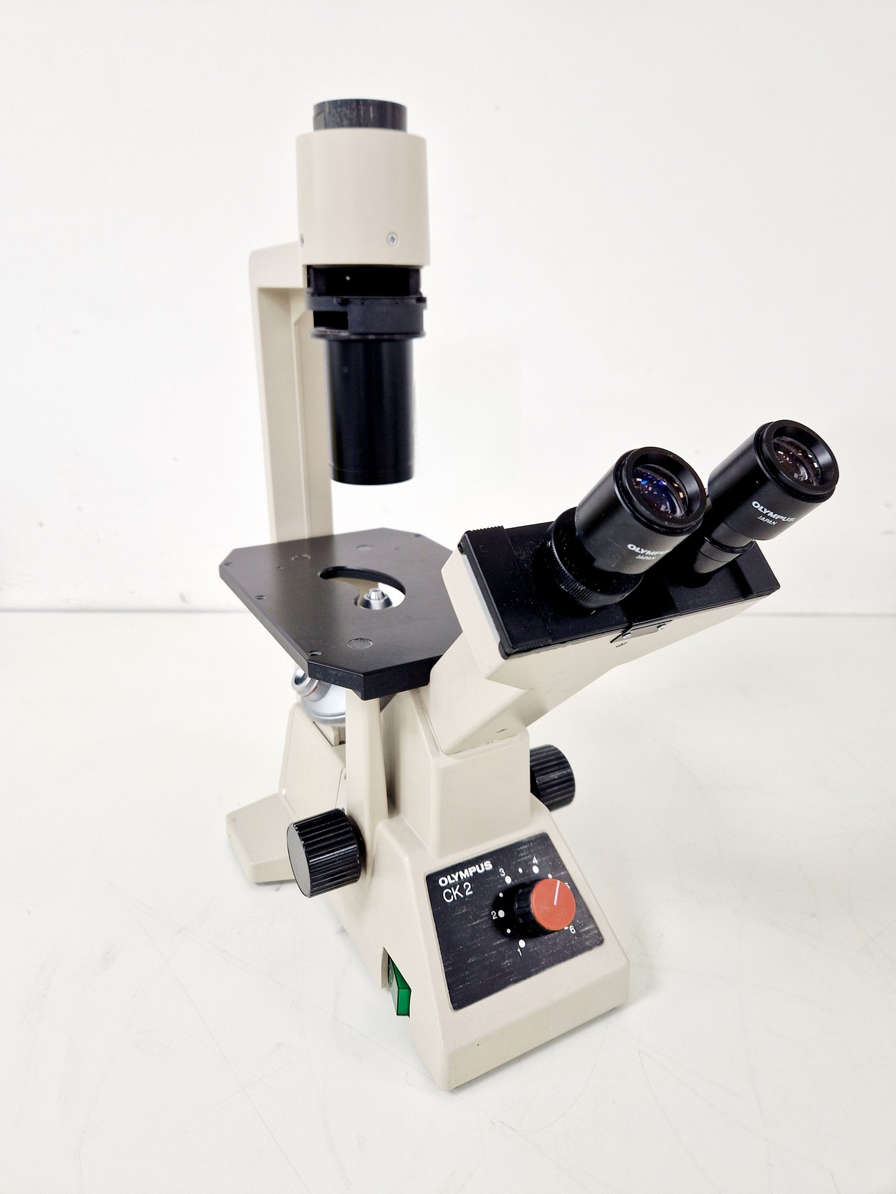 Image of Olympus CK2 Inverted Phase Contrast Microscope w/ 3 x Objectives Lab
