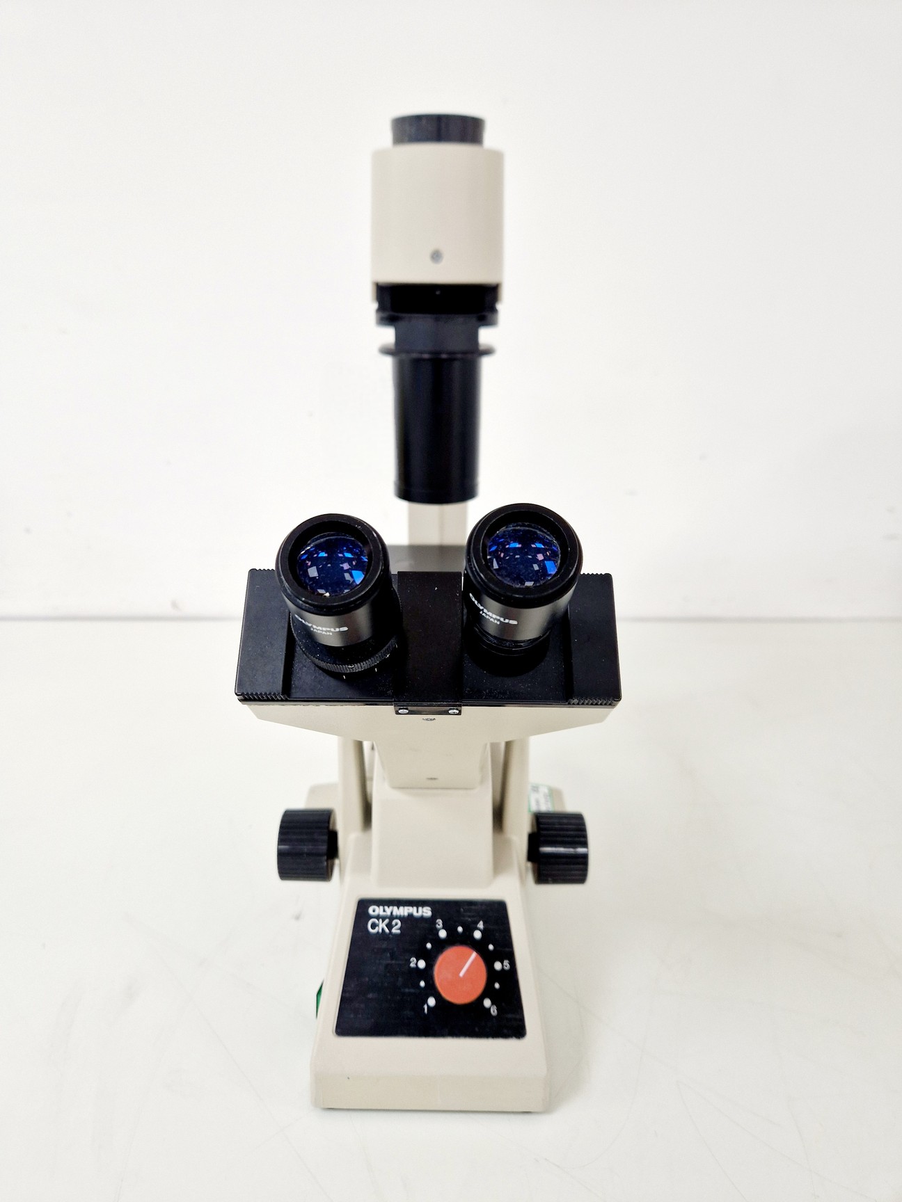 Image of Olympus CK2 Inverted Phase Contrast Microscope w/ 3 x Objectives Lab