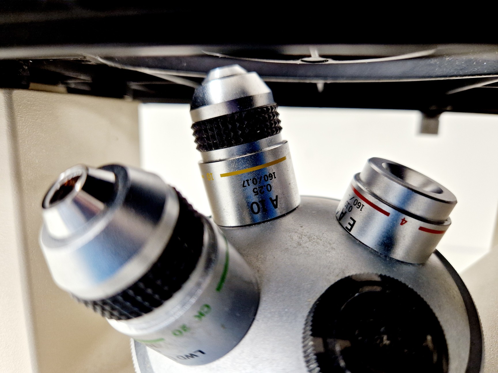 Image of Olympus CK2 Inverted Phase Contrast Microscope w/ 3 x Objectives Lab