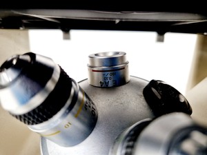 Thumbnail image of Olympus CK2 Inverted Phase Contrast Microscope w/ 3 x Objectives Lab