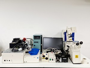 Thumbnail image of Zeiss Axiovert M 100 Microscope System with LSM510 META & Lasos Laser Setup Lab