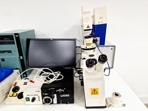 Thumbnail image of Zeiss Axiovert M 100 Microscope System with LSM510 META & Lasos Laser Setup Lab